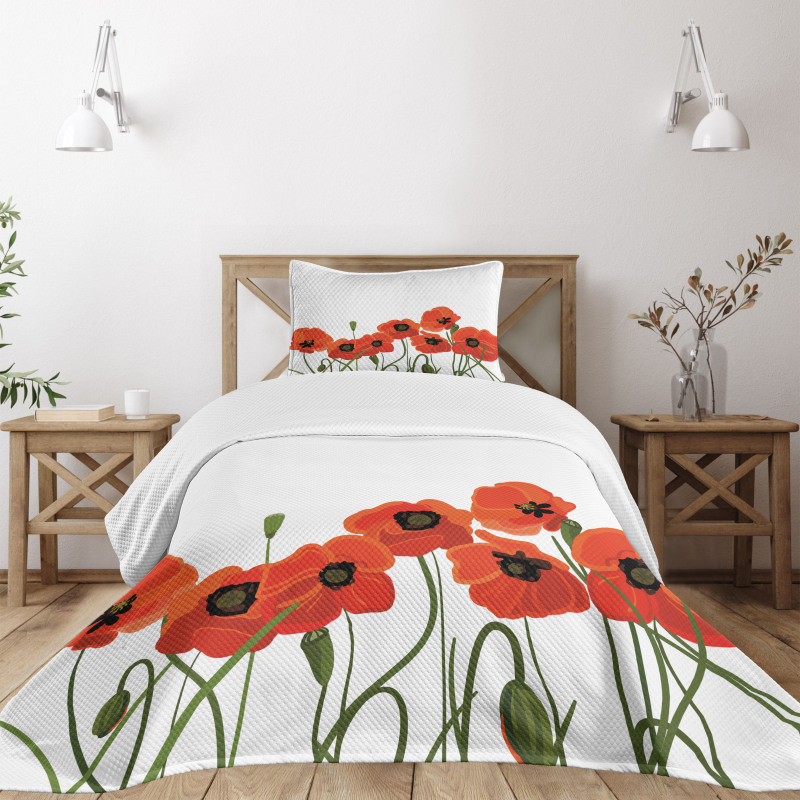 Vibrant Blossoms Bouquet Bedspread Set