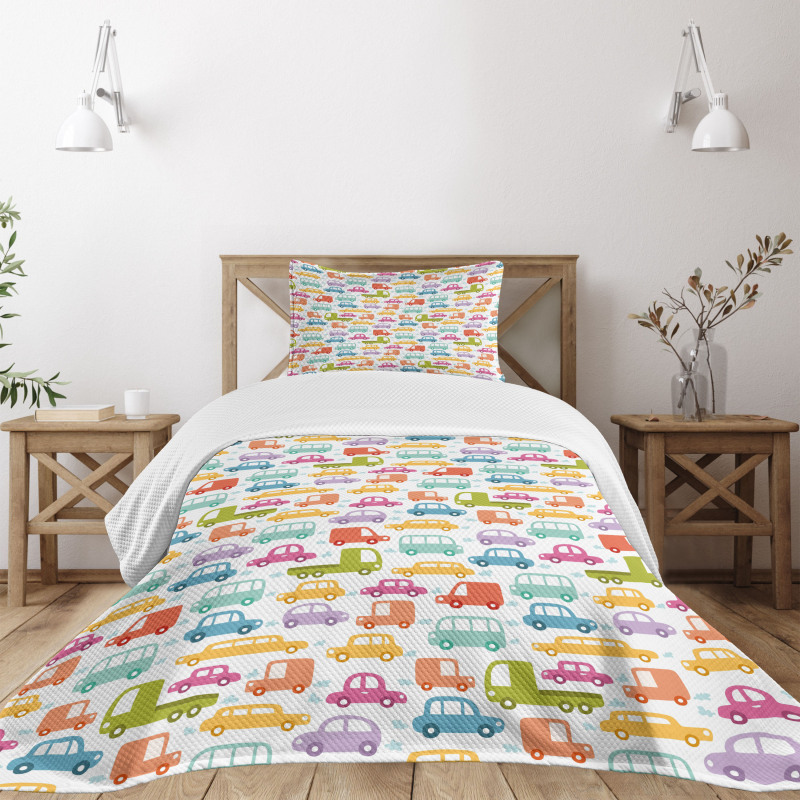 Colorful Drive Bedspread Set