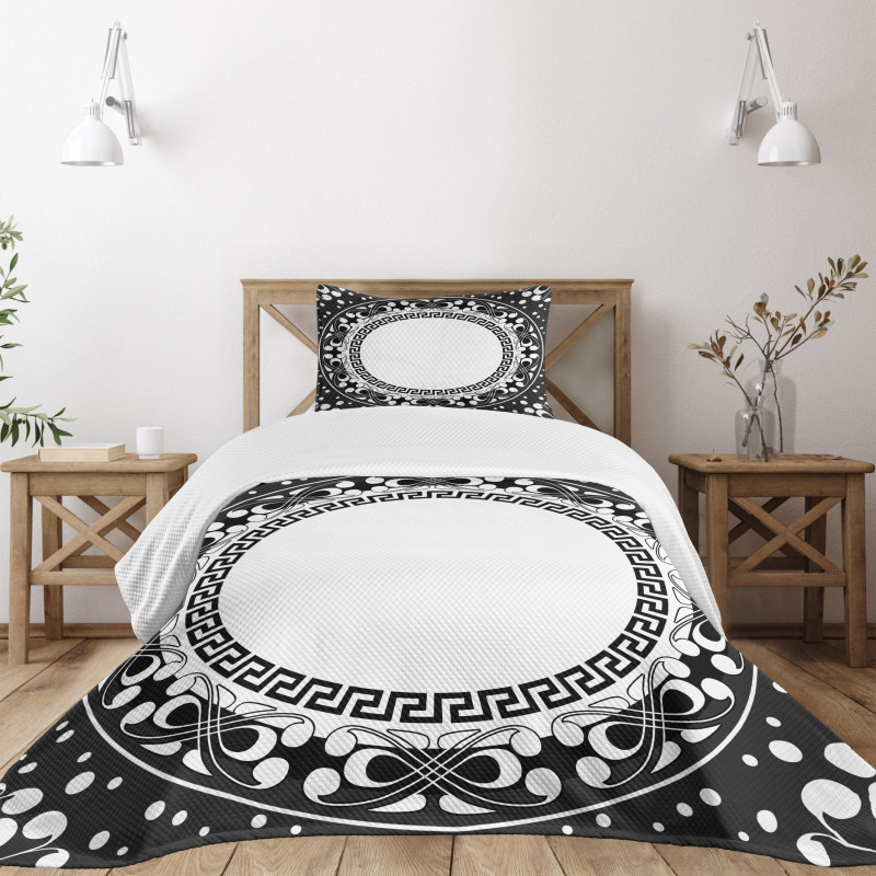Spirals Swirls Circle Bedspread Set