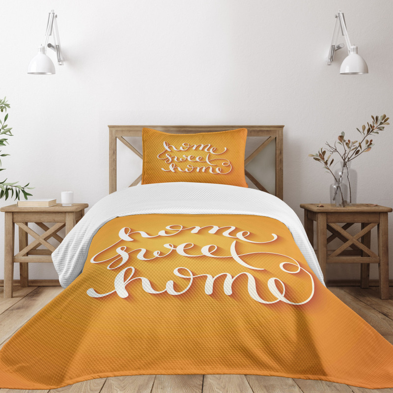 Calligraphy Design Bedspread Set