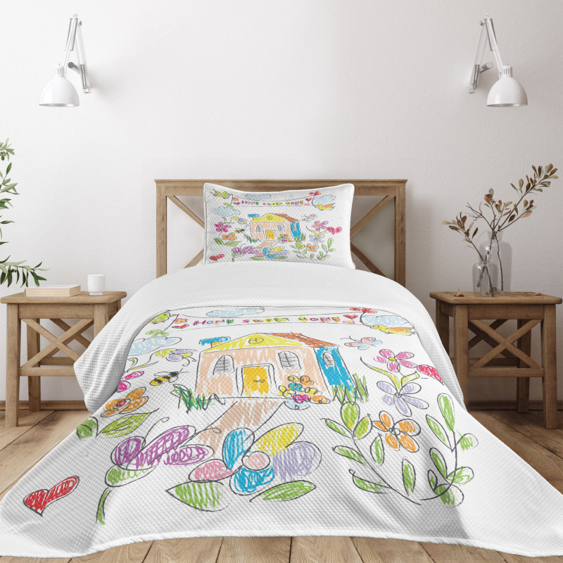 Childish Doodle Bedspread Set