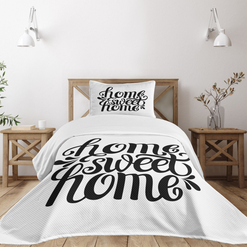 Words Bedspread Set