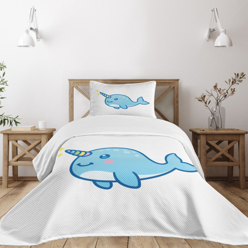 Unicorn of the Sea Bedspread Set