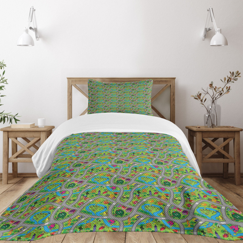 Suburb Area Bedspread Set