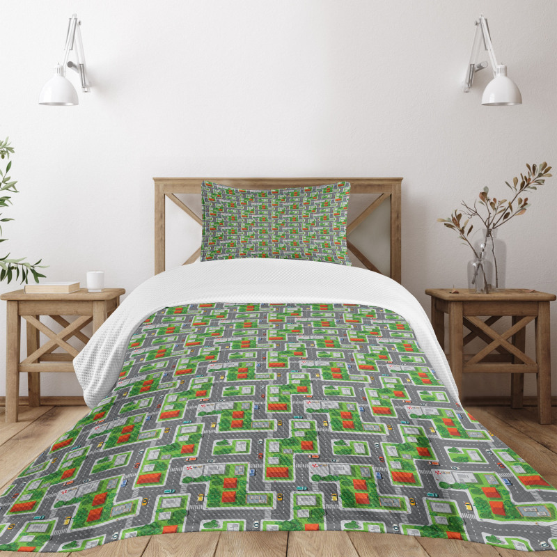 Houses Gardens Bedspread Set