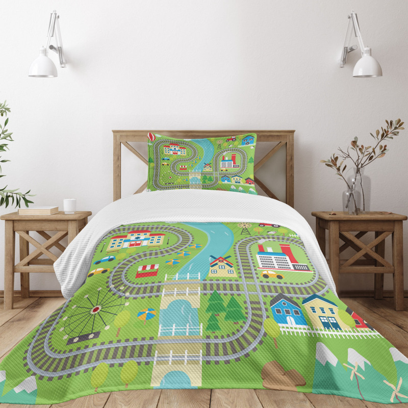 Country Town Bedspread Set
