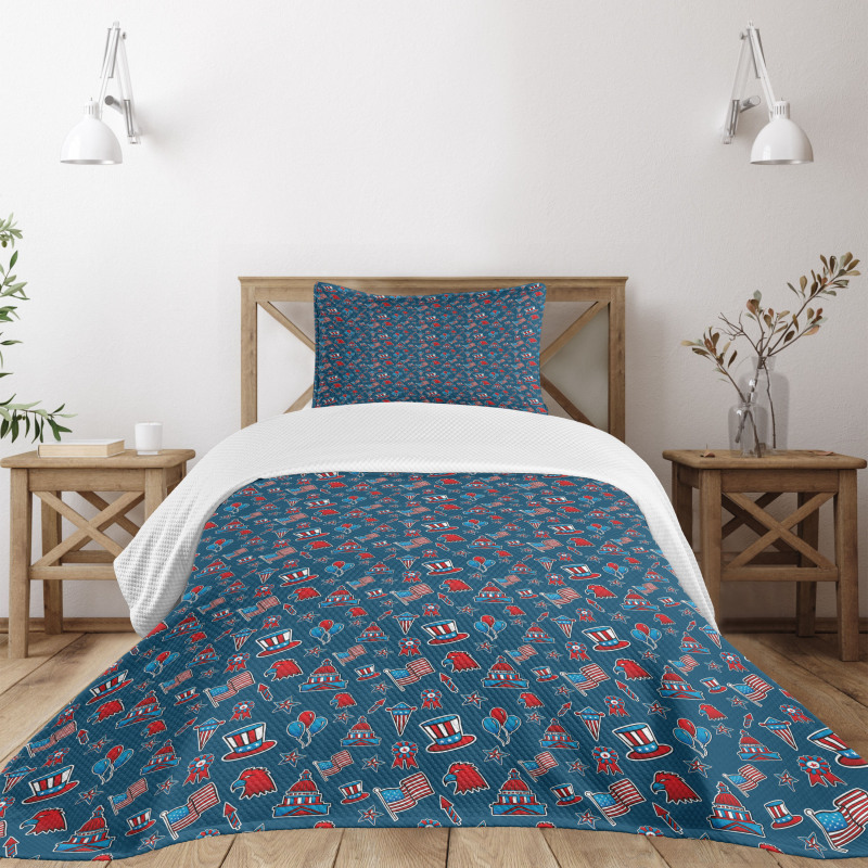 Patriotic Bedspread Set