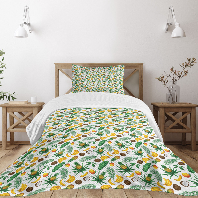 Coconut Pineapple Bedspread Set