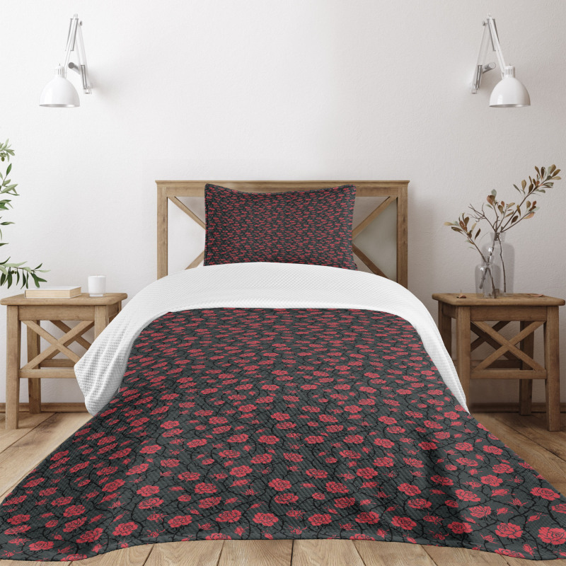Romantic Vintage Rose Bedspread Set