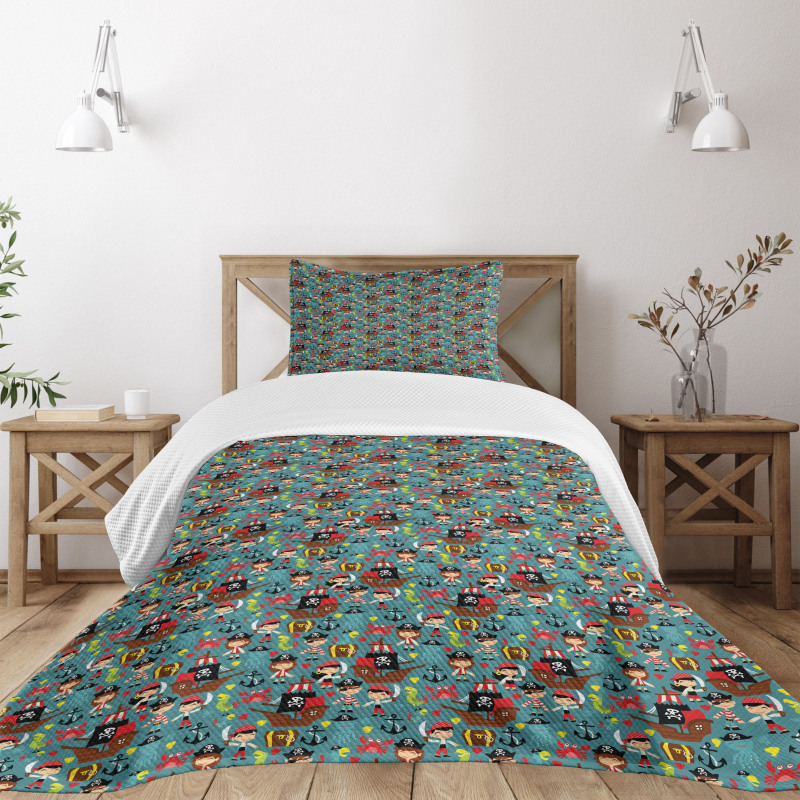 Retro Kids Adventure Bedspread Set