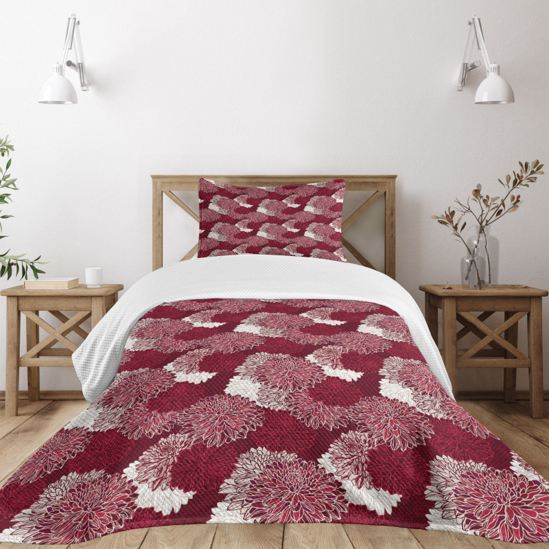 Chrysanthemums Bedspread Set