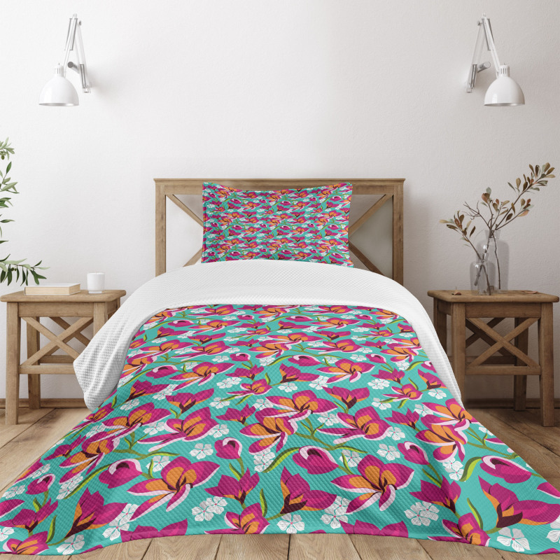 Botanic Spring Pattern Bedspread Set