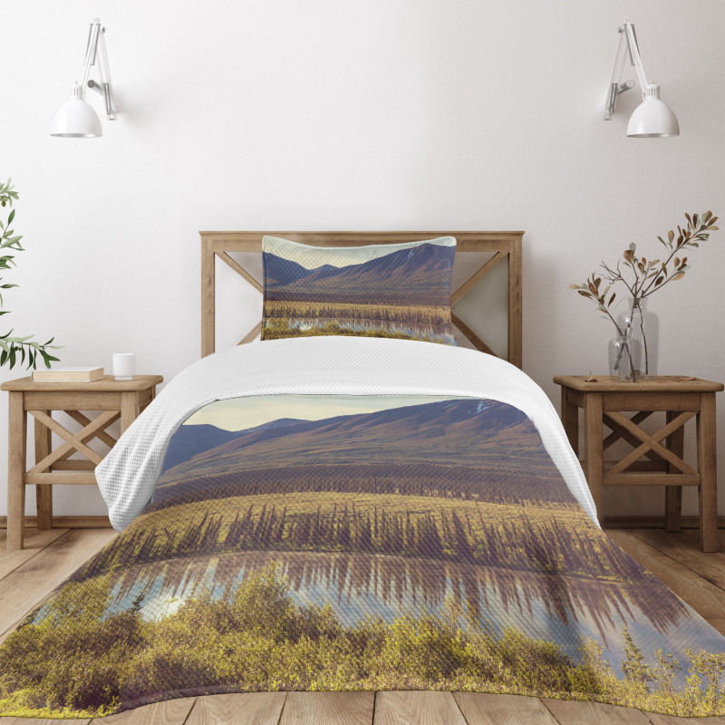 Idyllic Rustic Photo Bedspread Set