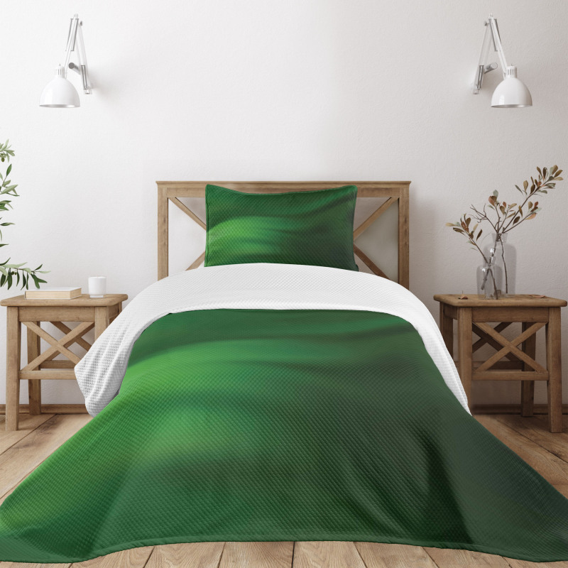Green Ombre Effect Bedspread Set