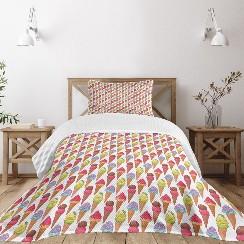 Tasty Summer Deserts Bedspread Set