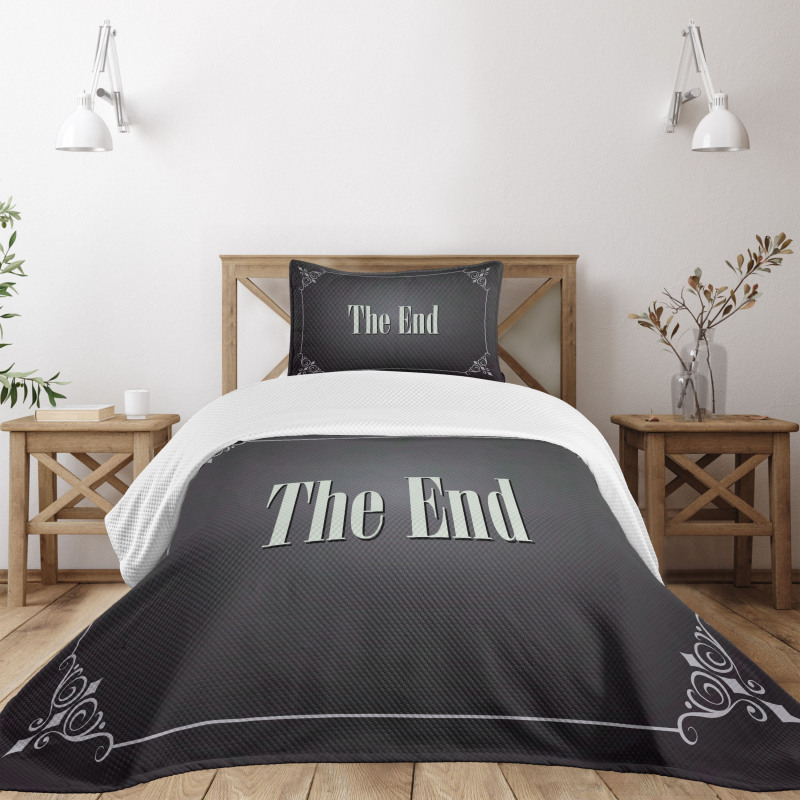 End Words Bedspread Set