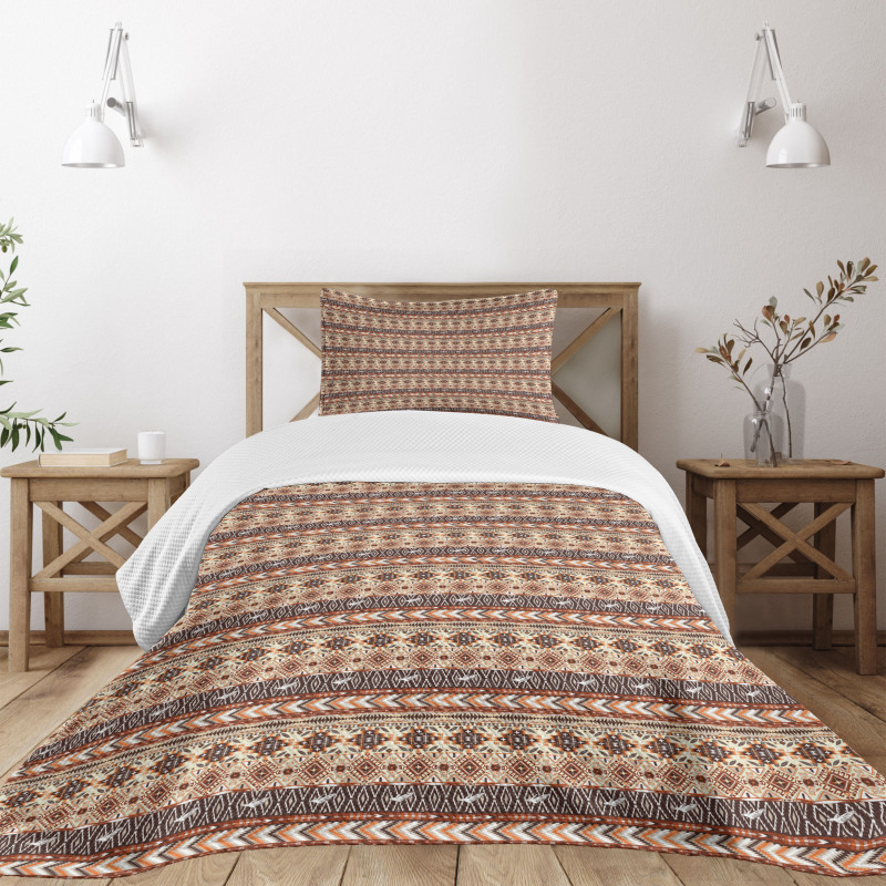 Indigenous Art Borders Bedspread Set