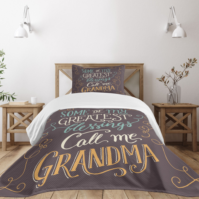 Greatest Words Bedspread Set