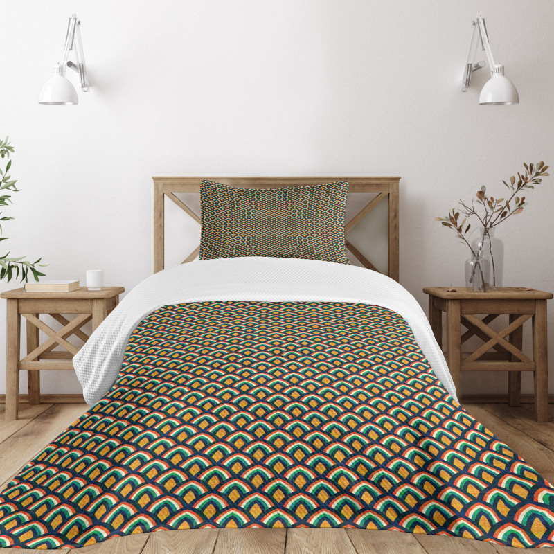 Colorful Classic Stripes Bedspread Set
