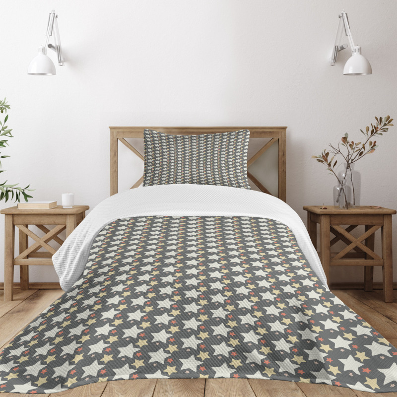 Big Little Abstract Stars Bedspread Set