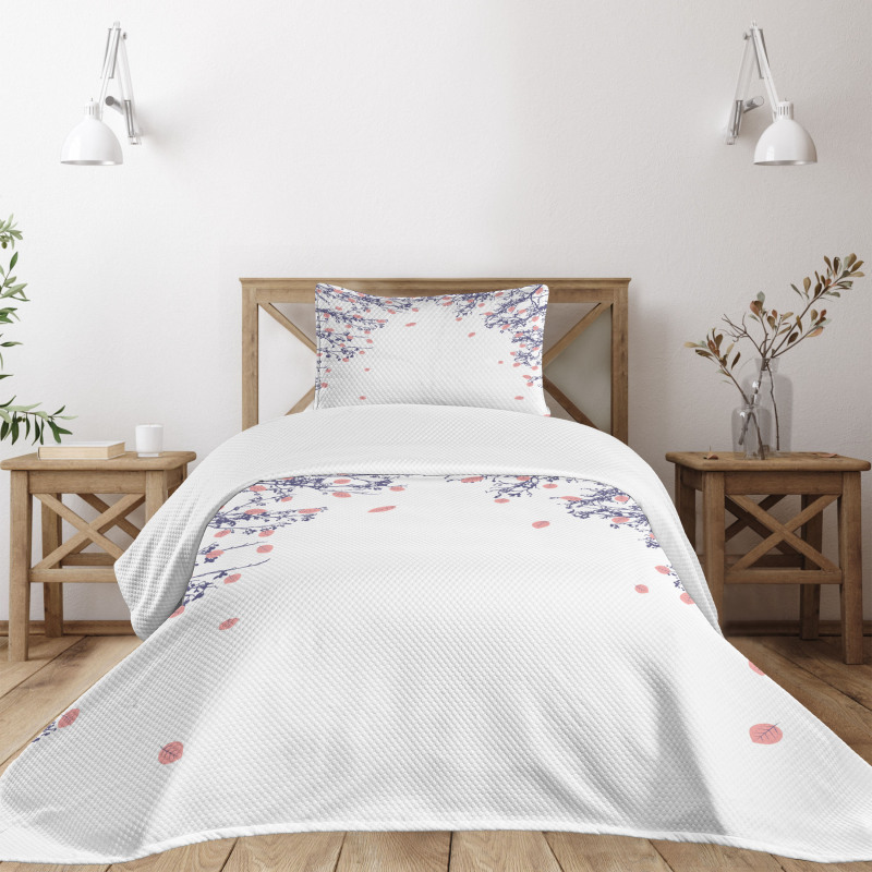 Autumn Foliage Design Bedspread Set