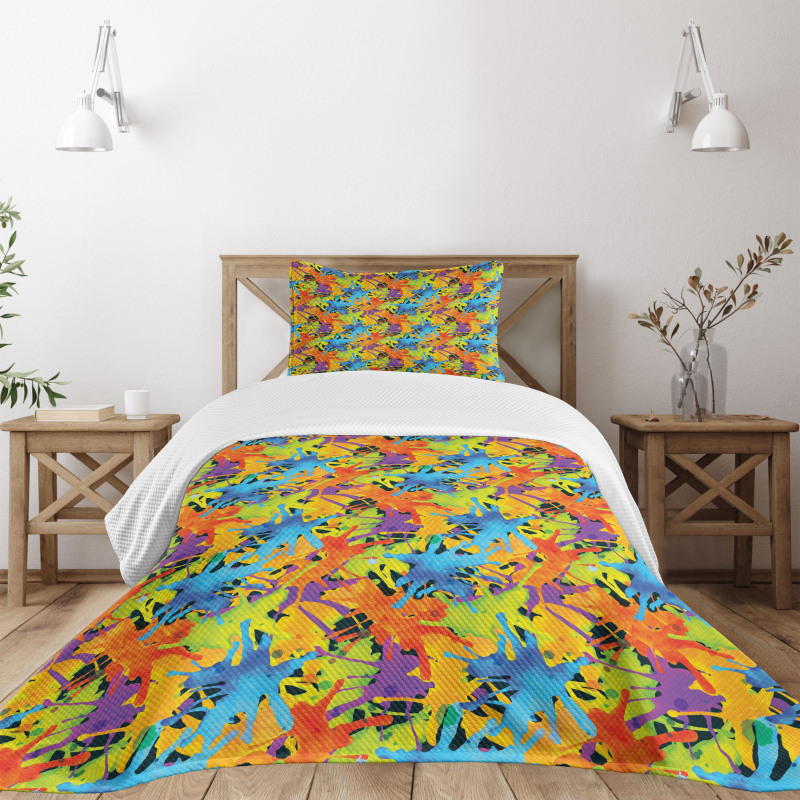 Color Splashes Funky Bedspread Set