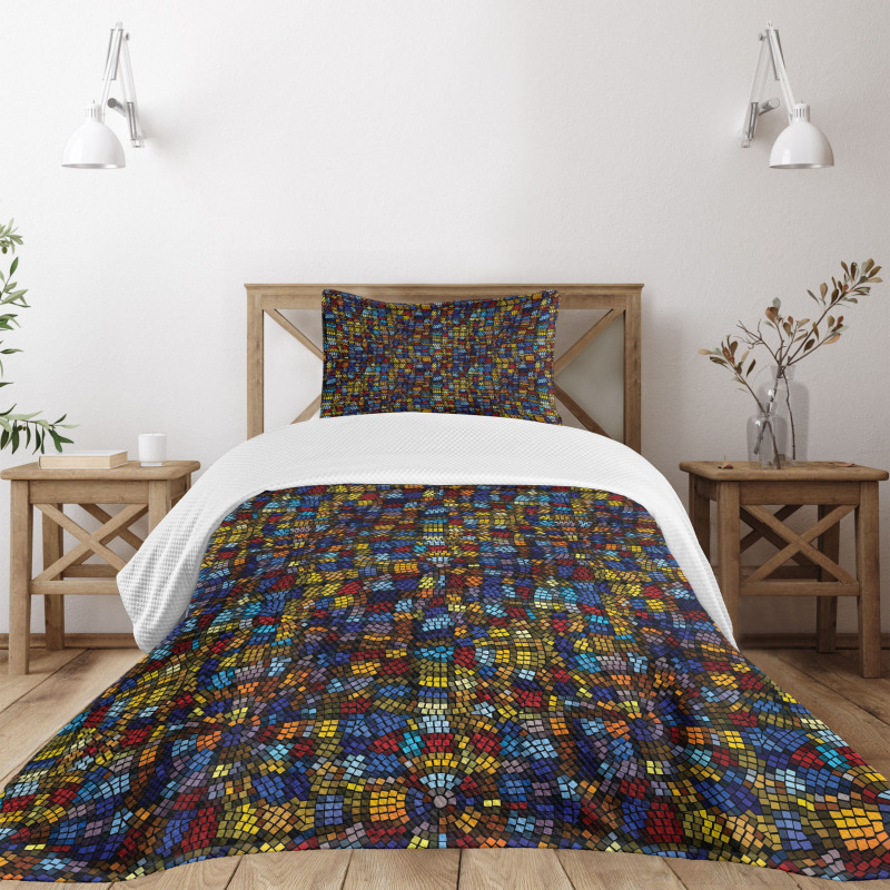 Victorian Mosaic Tiles Bedspread Set