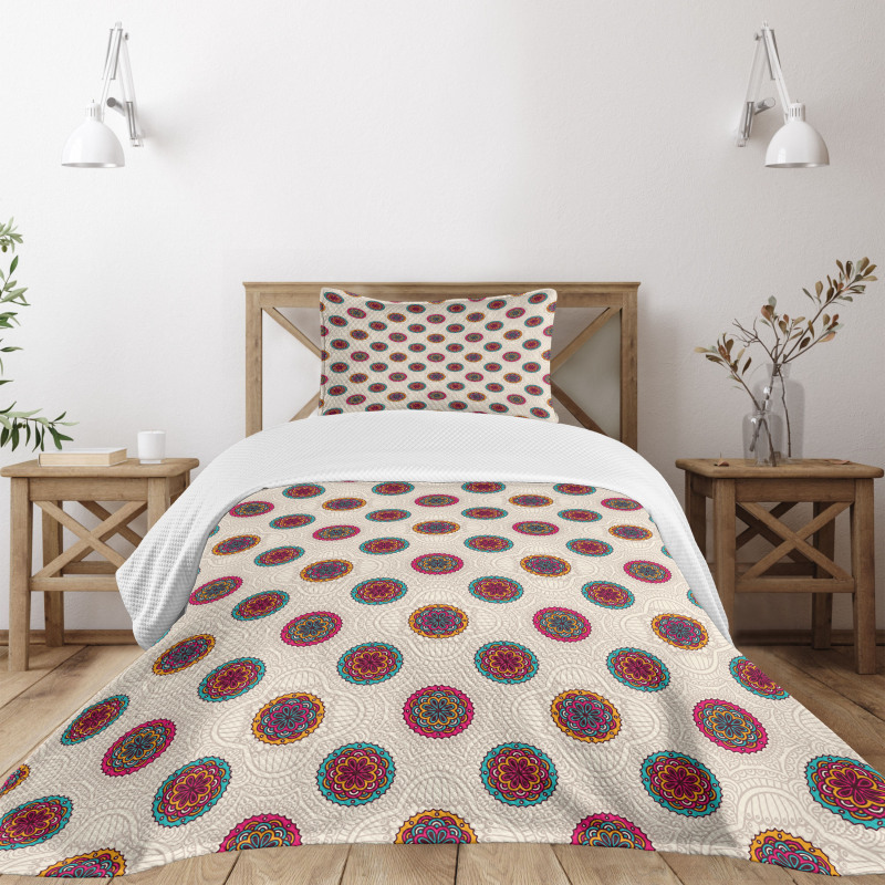 Boho Colorful Bedspread Set