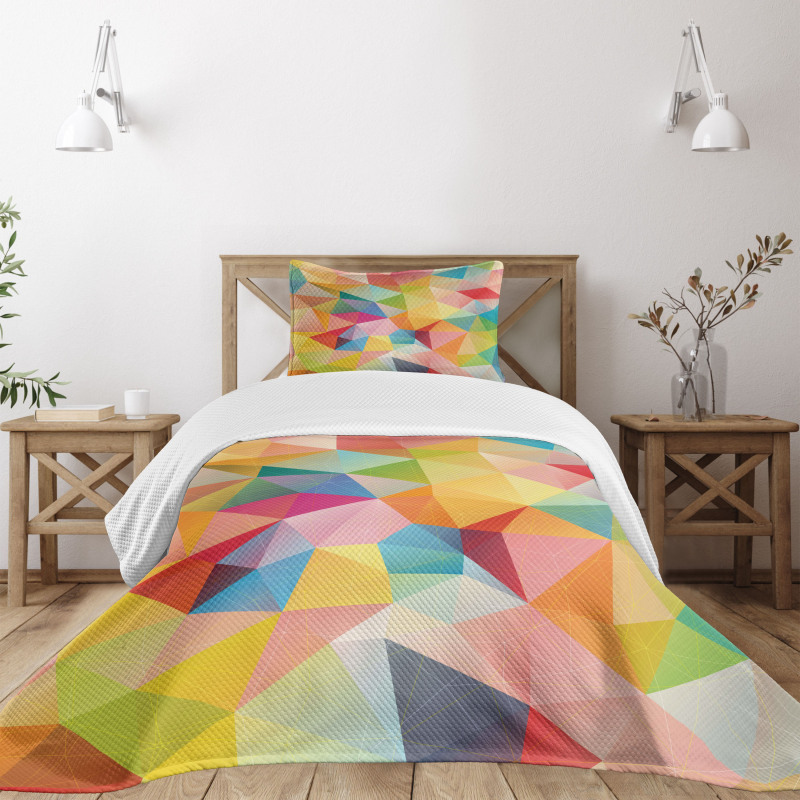 Polygonal Arrangement Bedspread Set