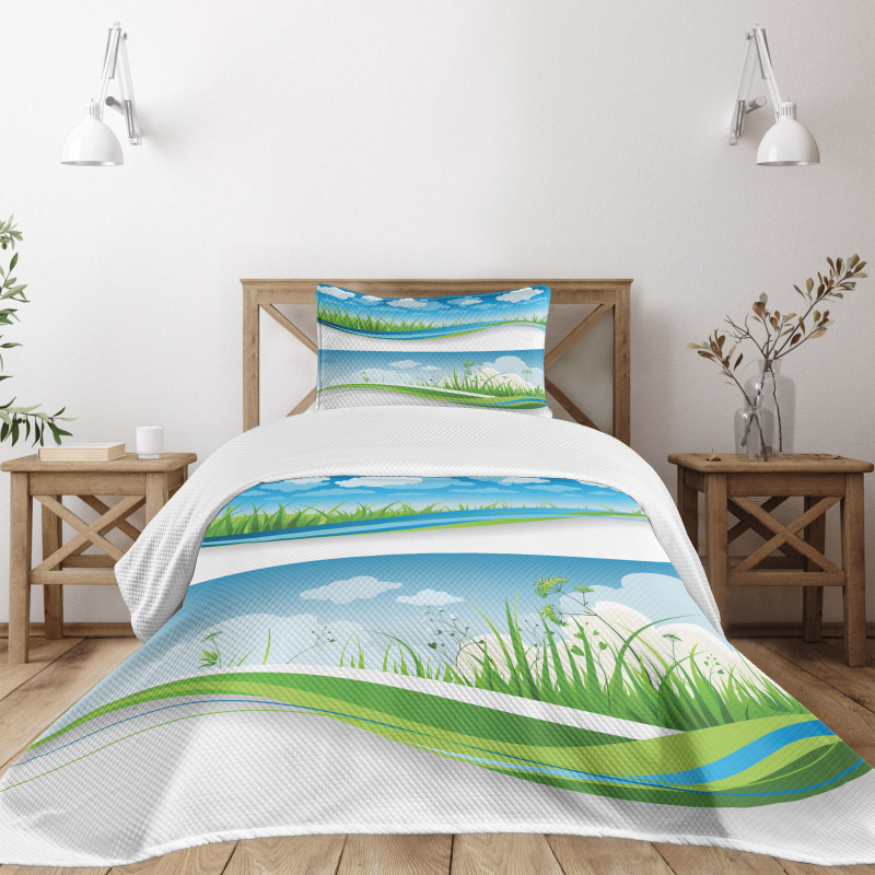 Fresh Summer Fields Eco Bedspread Set