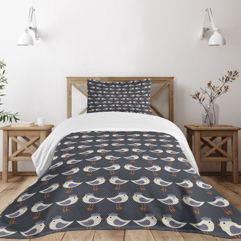 Cartoon Retro Animals Bedspread Set