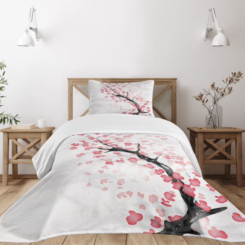 Sakura Artwork Bedspread Set