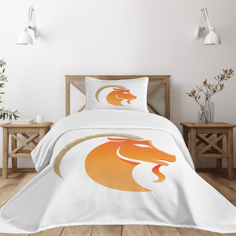 Goat Design Bedspread Set