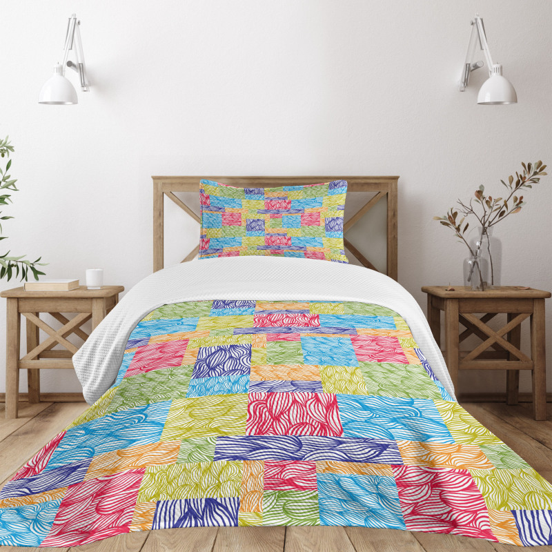 Flourishing Nature Motif Bedspread Set