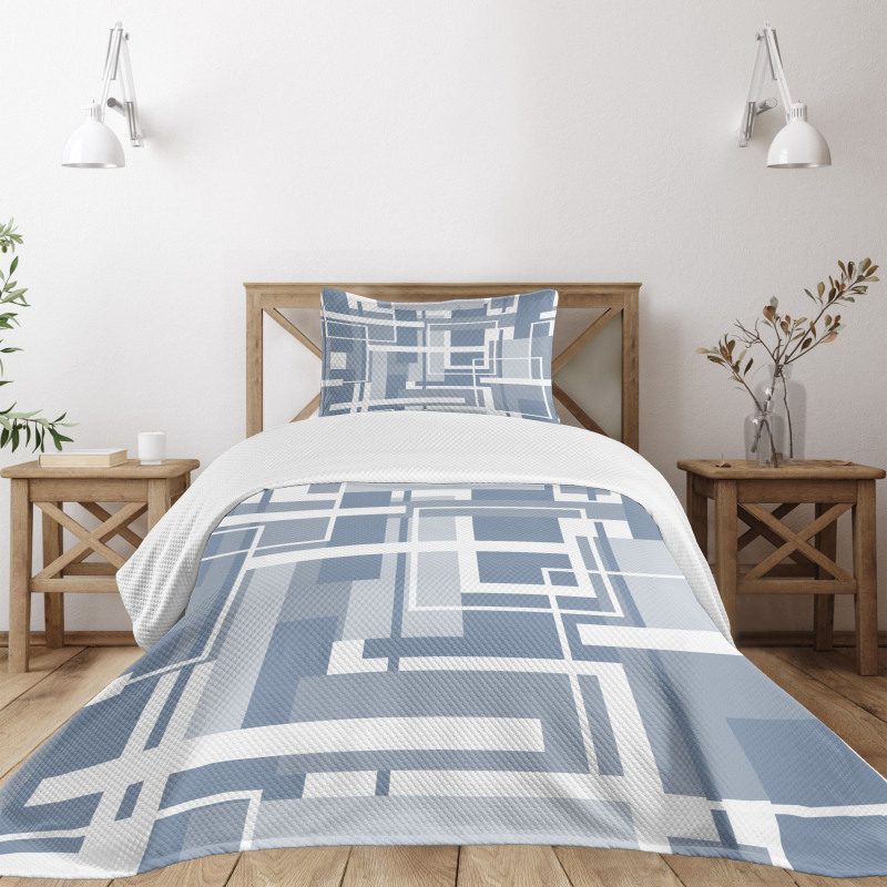 Futuristic Stripes Bedspread Set