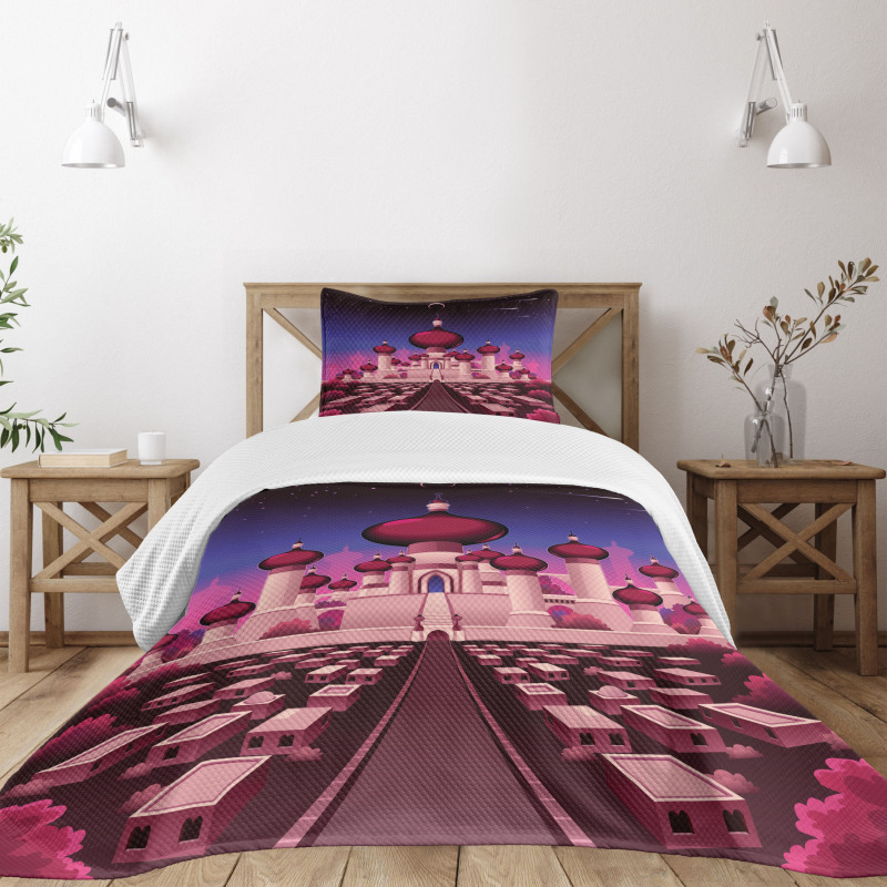 Castle at Night Bedspread Set