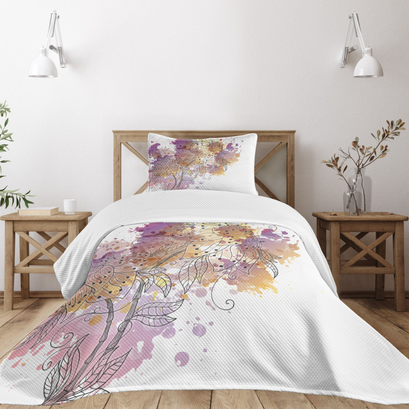 Flourishing Orchids Bedspread Set