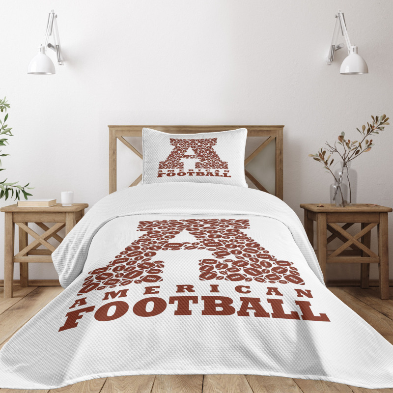 American Football Bedspread Set