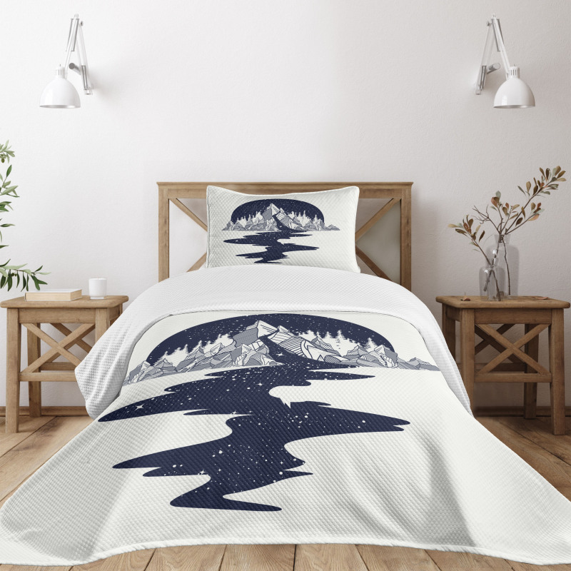 Mountain River Bedspread Set