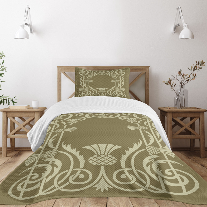 Pineapple Border Bedspread Set