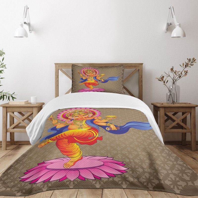Dancing Asian Icon Bedspread Set