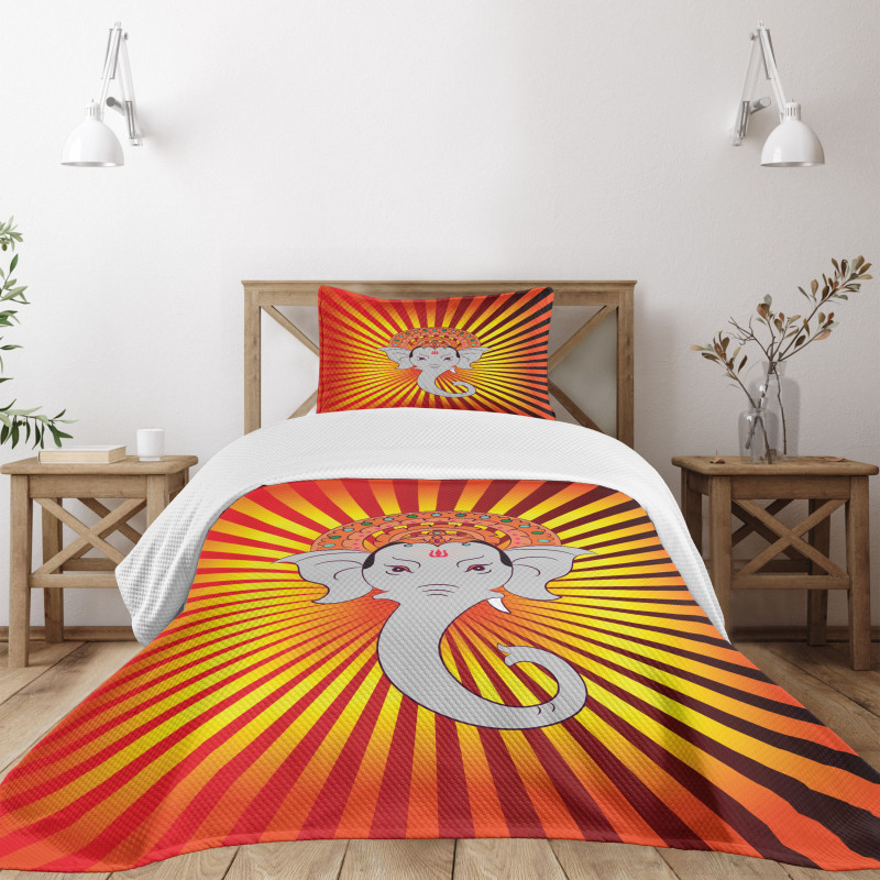 Retro Figure Mandala Bedspread Set