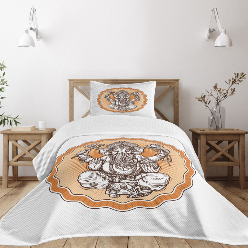 Flower Hippie with Animal Bedspread Set