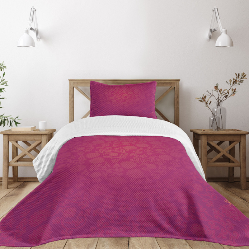 Lotus Pattern Bedspread Set