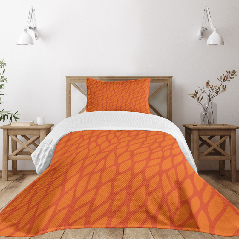 Abstract Foliage Bedspread Set