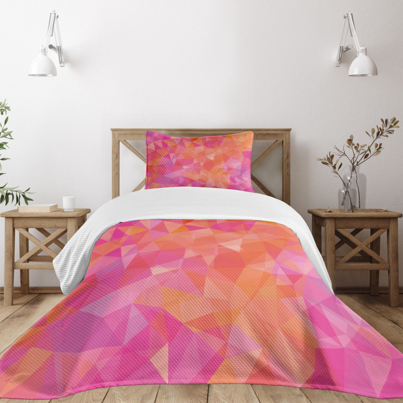 Polygonal Art Bedspread Set