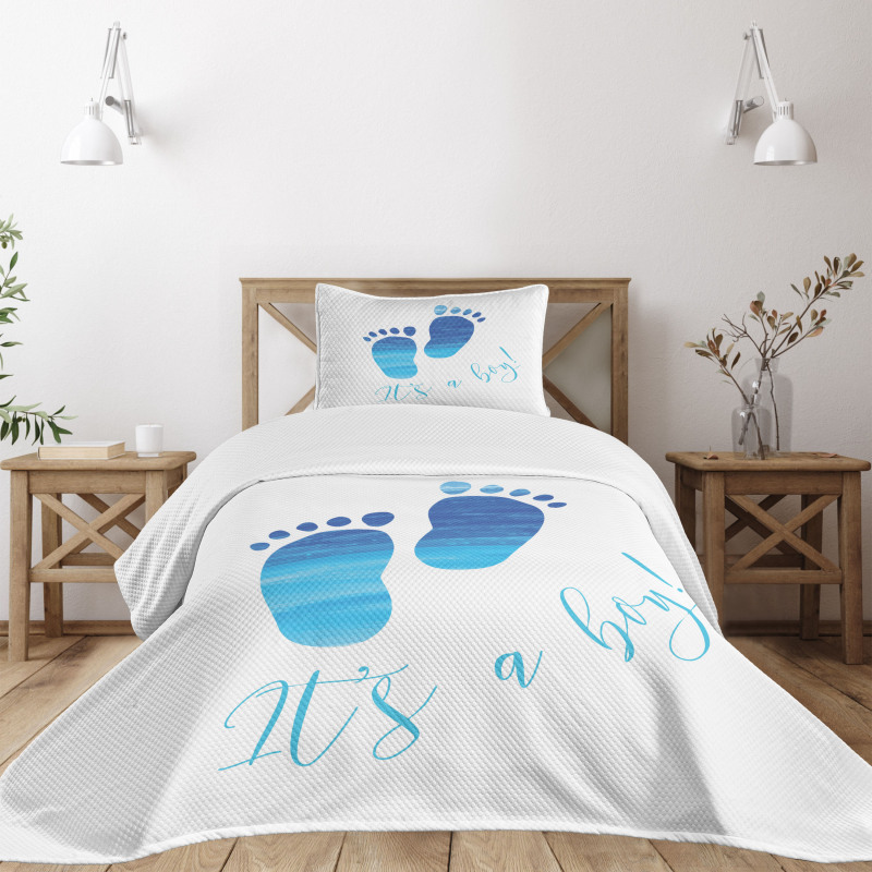 Baby Gender Reveal Bedspread Set