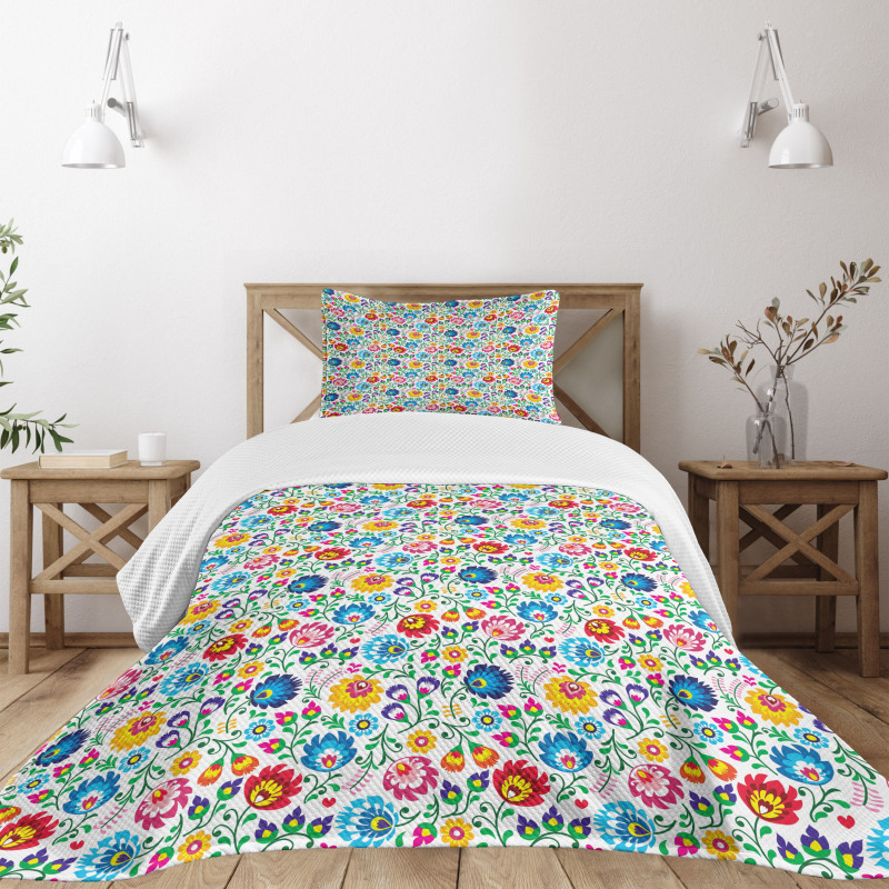 Polish Colorful Foliage Bedspread Set