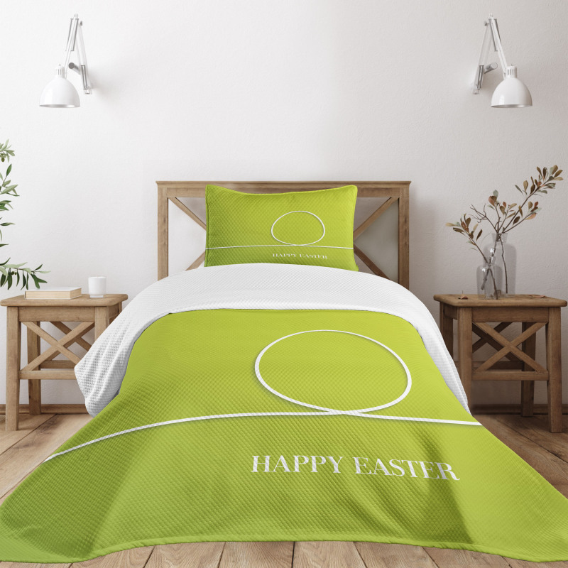 Minimalist Egg Design Bedspread Set