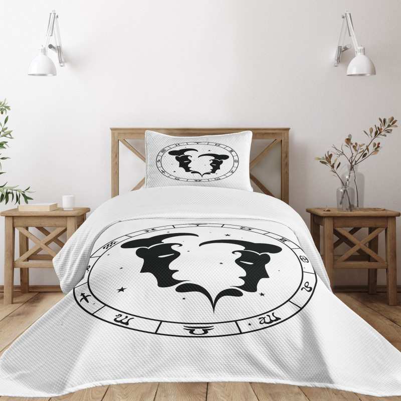 Male Portraits Bedspread Set